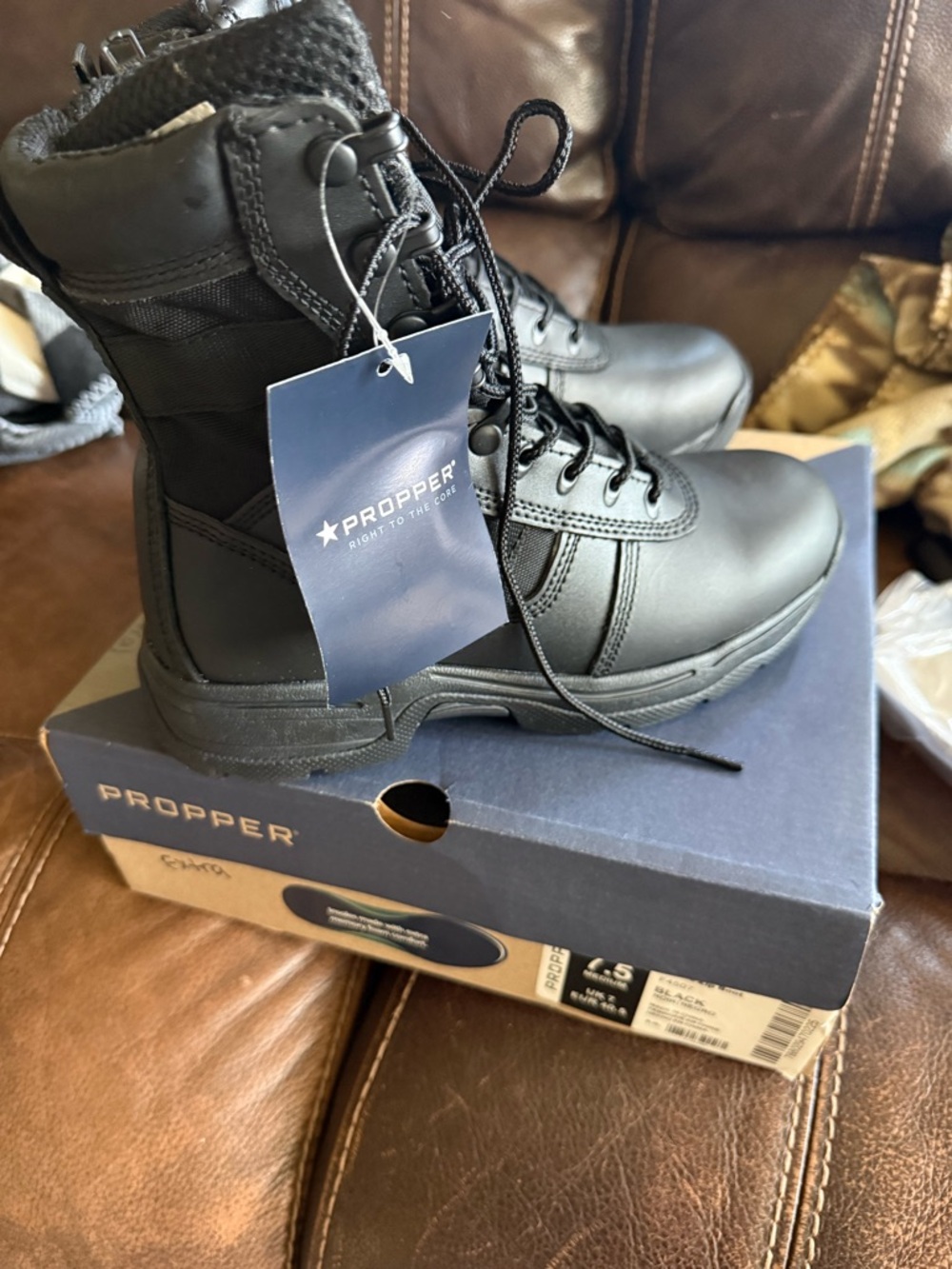 Propper Black Lace-Up Tactical Boots